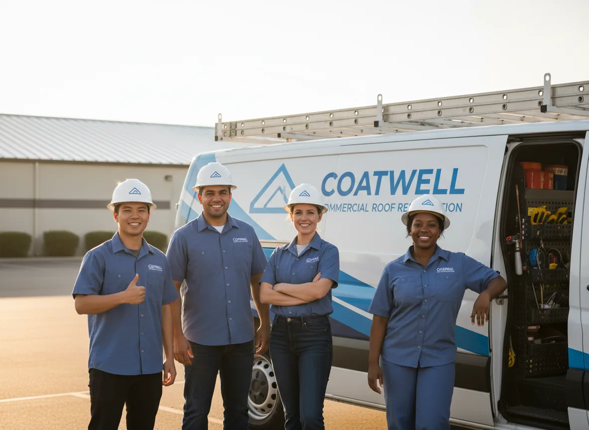 Commercial roof coating company in Plato, MN